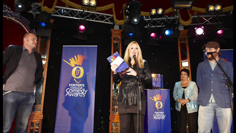 Best Newcomer Winner Roisin Conaty accepting her award